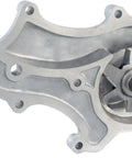 Front view of New Engine Water Pump With Gasket For Toyota 4Runner Celica Pickup OEM Grade Replacement For Beefed Up Smooth Coolant Flow And Long Lasting Durability That Fits Select Toyota Models, showing metal structure and rotor design.