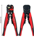 Dope 3 In 1 Adjustable Wire Stripper Cutter Tool Yellow Electric Cable Stripping Pliers for Electrical Work with red grips.
