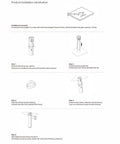 Installation guide for Waterproof Pop Up Power Strip With Smart Lifting Mechanism for desks and kitchens, showing assembly steps.