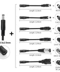 54.6V 2A UL Listed Electric Scooter Charger Replacement For Hiboy Gotrax GXL Jetson Razor And More, 7 In 1 connectors
