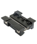 Magnetic Vise Mount Metal Brake Bender for DIY metalworking, 4-inch quick release, holds 14 gauge steel and 2mm aluminum, black view.