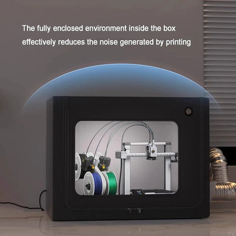 Large 75 By 60 By 65 Cm 3D Printer Enclosure With LED Light Dustproof Filament Dryer Fume Extractor And Ventilation System
