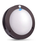 Indoor Outdoor 10 Inch LED Flush Mount Ceiling Light With 5 Color Temperature 2700K To 5000K, Motion Sensor Activated At Night, Wet Location