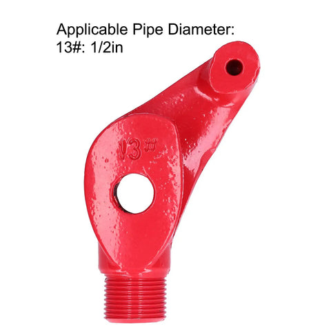 Heavy Duty Cast Iron Manual Pipe Bender For 90 To 180 Degree Angles Conduit Former Tool with 1/2in diameter fitting