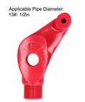 Cast Iron Manual Wire Pipe Bender for Bending Electric Conduit and PVC Pipes with 90 to 180 Degree fast forming capability, red die.