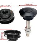 2 Pack Quick Release Hood Pin Kit Universal Fit 2.44 Inch Diameter Aluminum Alloy And Stainless Steel Latch Push Button Lock Clips