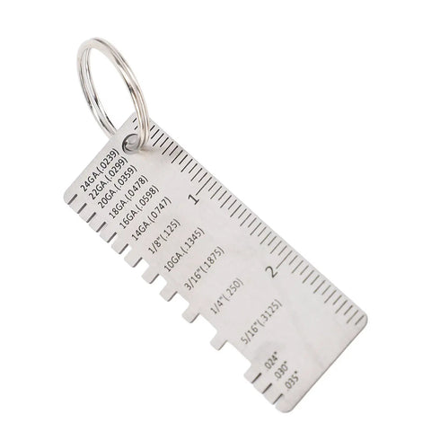 Pro Grade Stainless Steel Weld Seam Gauge For Metal Fabrication, Heavy Duty Weld Thickness Tool For Fillet And Butt Welds