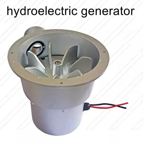 Portable Water Turbine Generator 12V 24V With 30A Controller, Lightweight 1Kg Hydroelectric Power For Home Cabin Camp River Or Creek