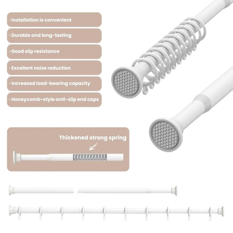 Blackout Magnetic Door Curtain Set With Included Curtain Rods For Patio Door And Accordion Doorway White 42W X 78L 1 Pack Easy Install details