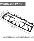 Image of Heavy Duty Cast Iron Burner Grate Replacement For Gas Stoves, showing the dimensions 20 x 7.9 x 1.2 inches.