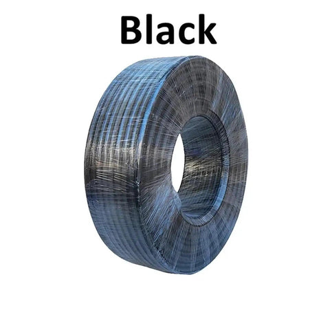 Extra Long Black Polyurethane Air Hose For Air Compressor Smooth Bore Nitrate Free Heavy Duty Pneumatic Tubing on spool.
