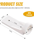 Dimensions of RV Freezer Door Hinge Plate Replacement For 2002244008 And 330019, shown with measurements, heavy duty hinge.
