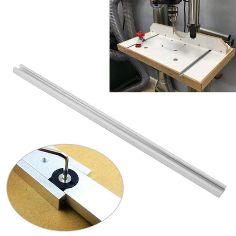Rock Solid Aluminum T Slot Track 400mm Chute Rail Guide Rail For Router Tables Saws And Workbenches Perfect For Jigs And Fixtures