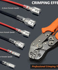 Car Audio Quick Splice Wire Spade Connectors Kit 2.8mm 4.8mm 6.3mm Male And Female Crimp Terminals With Insulating Sleeves 380 Pieces