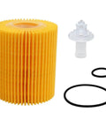 Oil Filter Kit For Lexus And Toyota SUVs And Trucks Heavy-Duty Replacement Filter Set With 70mm By 81mm Core showing components
