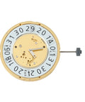 Movement Replacement Quickset Date Kit For Watches compatible with 8040B, golden metal construction showing date wheel and components.