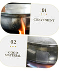 Aluminum Repair Patches For Cookware Leak Fix Tape For Pots And Pans Multi Purpose Reusable patch installed on metal pan.