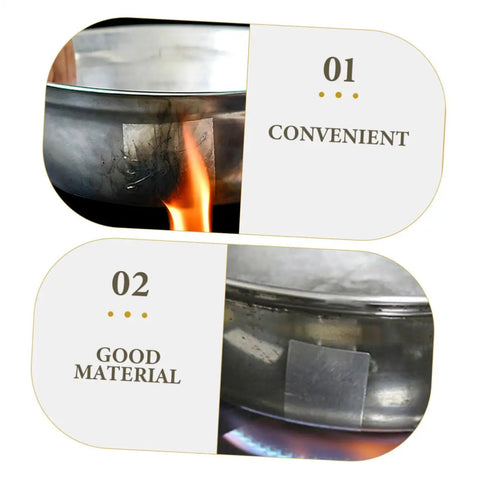 Aluminum Repair Patches For Cookware Leak Fix Tape For Pots And Pans Multi Purpose Reusable patch installed on metal pan.