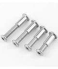 Flat Head Set Screw Hex Socket Fastener Two Piece Furniture Fitting Kit For Beds Chairs Tables And Cabinets 15mm Bolt Pair