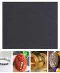 Durable 100 Pc Waterproof Sanding Paper For Woodworking Auto Finishing Aluminum Oxide Sheets Grit Variety displayed with various crafts