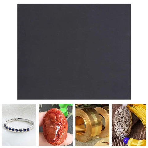 Durable 100 Pc Waterproof Sanding Paper For Woodworking Auto Finishing Aluminum Oxide Sheets Grit Variety displayed with various crafts