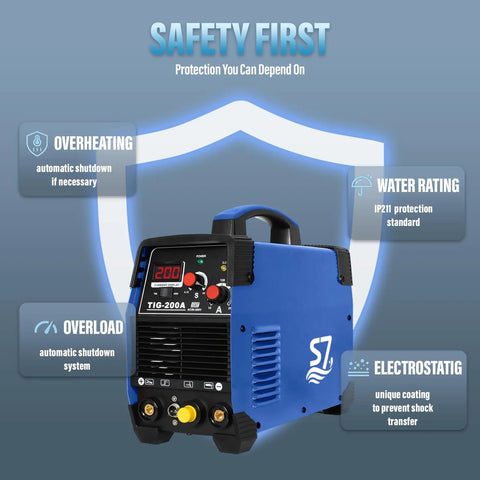 Gas Shielded TIG And ARC Welder For Home DIY And Light Pro Use With Argon Shielding Dual Function DC Inverter Stable Arc