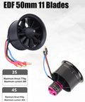 50mm EDF Brushless Motor With ESC For RC Jets 4S KV4300 Beefy Thrust Ducted Fan Pre Soldered Combo front view