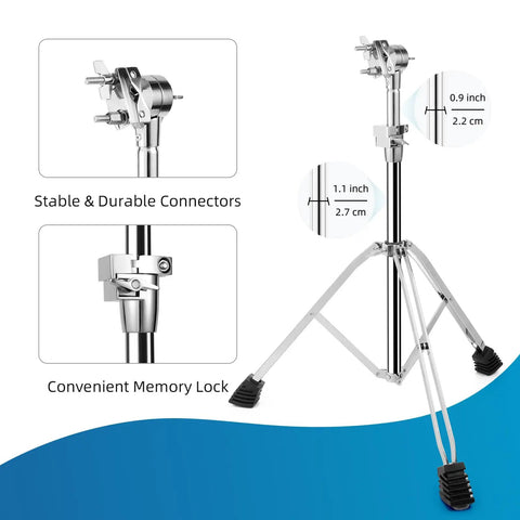 Rock Solid Electronic Mounting Stand With Plate For Drum Pads And Modules, heavy duty double braced with anti slip feet