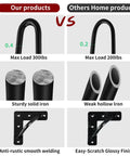 Comparison image showing 12 Inch Hairpin Table Legs Set Of 4 With Black Floor Protectors vs other home products in durability and finish.