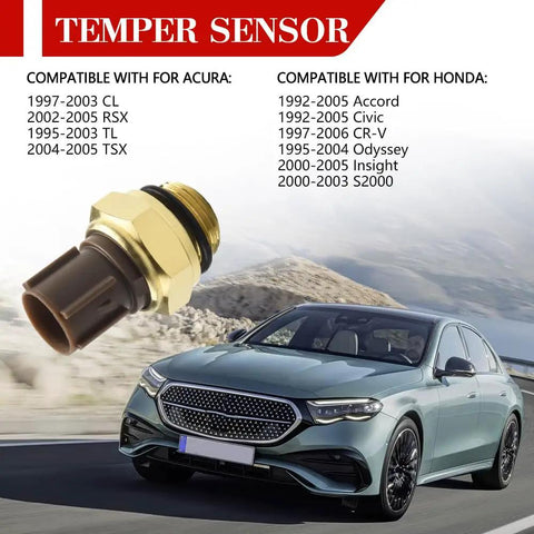 Keep Your Daily Driver From Getting Fried With This Bolt On Radiator Coolant Fan Switch And Engine Temp Sensor Replaces Oem 37760P00003 Fits Most Rides Smoothly, showing a brass engine coolant temperature sensor.