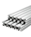 Kickass 2020 Aluminum Extrusion Profile Featuring Slick Anodized T Slot Linear Rail for Heavy Duty CNC and 3D Printer DIY Workbench Assembly Silver 10 Pack stacked aluminum rails