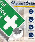 Heavy Duty 12x8 Inch Aluminum Tin Sign For Warning First Aid Box Safety Notice Business Sign details with pre-drilled holes