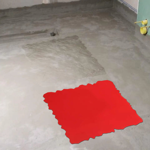 Durable Concrete Stamp Mat 19.69 by 19.69 Inch Seamless Texture Pad Made From Tough Polyurethane Stamp Skin on concrete surface.