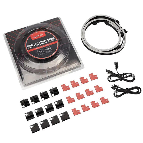 Dope Addressable RGB LED Strip Kit 2x15.7 Inch WS2812 Rainbow ARGB Lights For 5V 3Pin Aura Sync Gigabyte Fusion Mystic Light ASRock RGB Compatible Magnetic Brackets with accessories