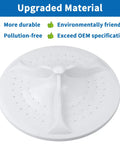 Washer Wash Plate Replacement For Front Load Washers Durable White Part W10752283, shown in upgraded material detail