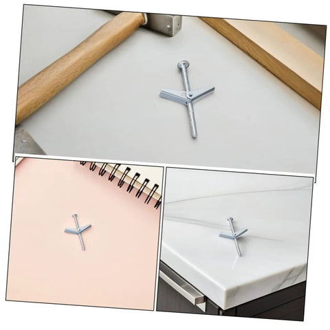 30 Set Heavy Duty Toggle Bolts And Drywall Anchors Kit For Securely Hanging Heavy Stuff In Home Renovation And Office Projects Includes Durable Screws Wing Nuts And All Purpose Fasteners on wall and countertop