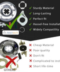 DIY Washer Repair Kit With 285753A Motor Coupling And 285785 Clutch Kit For Whirlpool And Kenmore Washers, top-down parts comparison
