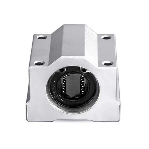 Linear Motion Bearing Slides For CNC And 3D Printer Parts, Ball Bearing Rails SCS6UU To SCS20UU And SCS8LUU To SCS13LUU, top view aluminum linear bearing block with ball bearing insert