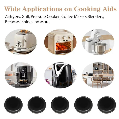 12 Piece Kitchen Appliance Sliders Set With Self Adhesive Pads for easy move of heavy duty coffee makers, air fryers, mixers and more.