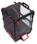 No Sweat 180mm FDM 3D Printer Kit Compatible With Voron Micron R1, showcasing a compact design with glass panels and heavy-duty frame.