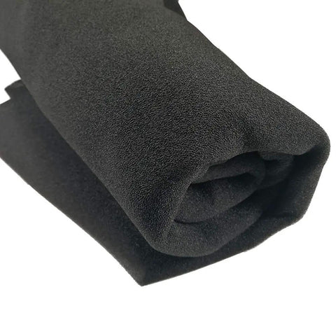 Close-up of rolled 60PPI Air Filter Foam Sheet Black Anti Dust Heavy Duty 5mm Thick Size 2M Long By 1M Wide For DIY Filtration