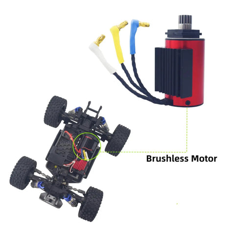 2845 Brushless RC Motor for Four Wheel Drive Off Road Rigs With Beefed Up Torque Replacement or Backup for RC car drift