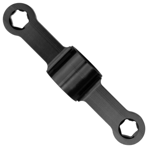 Two Piece Propeller Quick Release Wrench Kit For M3 M4 M5 Hex Nuts Includes Dual Size Hex Cutouts For M4 And M5 And Small For M3