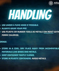 Handling instructions for Ferric Chloride Forty Percent Etchant For Copper And Circuit Boards, Industrial Grade Liquid Etchant.