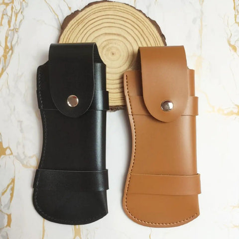 Black and brown PU Leather Knife Cover Sheath For Chef Knives Wear Resistant Guard To Keep Edges Sharp And Prevent Scratches