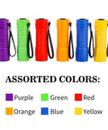 30 Pack Mini LED COB Flashlights Assorted Colors With Batteries Included Pocket Size EDC Light High CRI 90 Plus Soft Clear Illumination