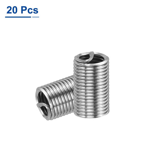Heavy Duty 20 Pack 1/4-28 Unf Wire Thread Inserts Crafted From Pure 304 Stainless Steel Helical Coil Thread Repair Kit Tough As Nails For Industrial Machinery Fixes And Equipment Upgrades