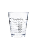 Clear Plastic Shot Glass Measurer 1 Ounce Teaspoon Tablespoon Mini Measuring Cup For Cocktails And Baking A Go To Tool For Measuring Drinks And Recipes Easy To Read Top Rack Dishwasher Safe Durable Kitchen Must Have clear 1 oz cup with tsp marks