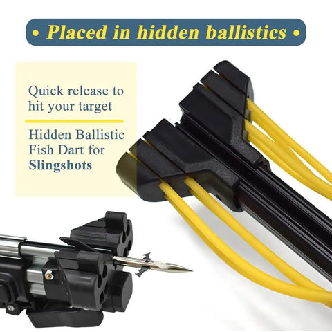 Beefed Up Fishing Darts For Slingshots Package D with barbed tips and hidden ballistic feature for shooting fish