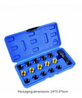 Heavy Duty KiBcsLic Plug Thread Repair Tool Kit With Organized Blue Storage Case For Deep-Seated Thread Fixes Garage Mechanics And Auto Repair Pros, 24x11.5x5cm